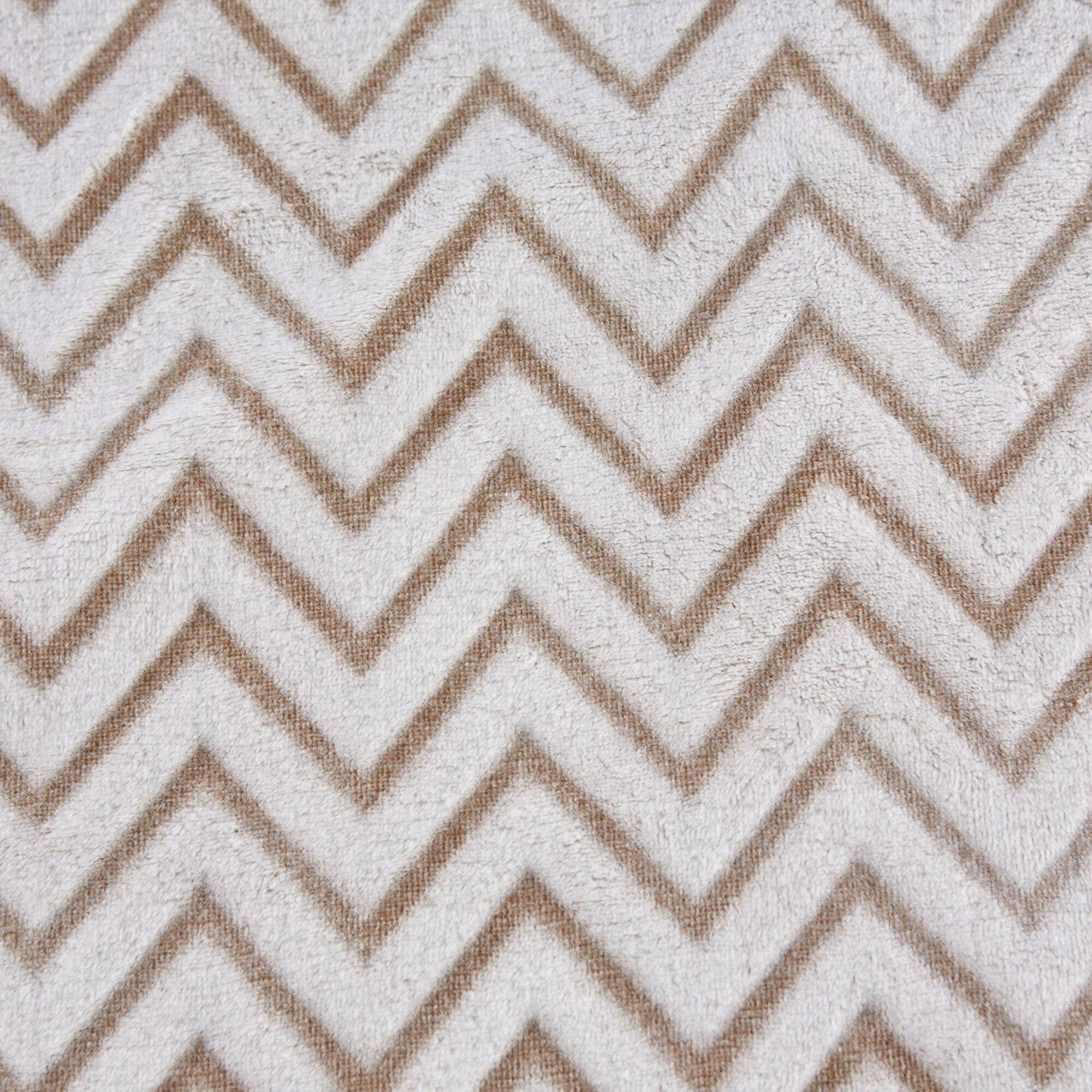DII® Stone Chevron Plush Throw